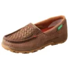 Twisted X Boots 'Twisted X' Women's Cellstretch Slip On Driving Moc - Woven Brown / Coffee