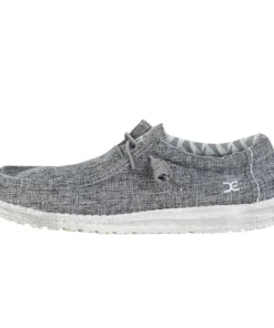 'Hey Dude' Men's Wally Linen - Iron Grey