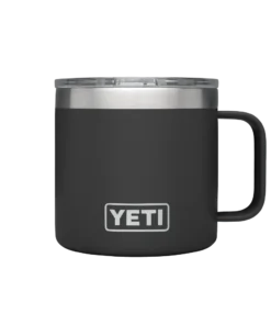 'Yeti' 14 Oz. Rambler Mug W/Magslider Lid - Black Gear