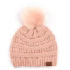 Cheveux Corp 'C.C®' Classic Solid Ribbed Beanie - Indi Pink Women