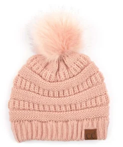 Cheveux Corp 'C.C®' Classic Solid Ribbed Beanie - Indi Pink Women