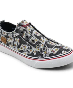 'Blowfish Malibu' Women's Play Slip On - Black Lazy Daisy