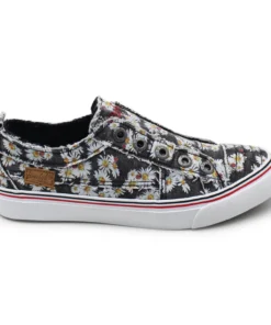 'Blowfish Malibu' Women's Play Slip On - Black Lazy Daisy