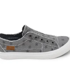 'Blowfish Malibu' Women's Play Slip On - Wolf Gray Galaxy