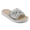 'Blowfish Malibu' Women's Saturn Sandal - Gray Paper Cat Canvas