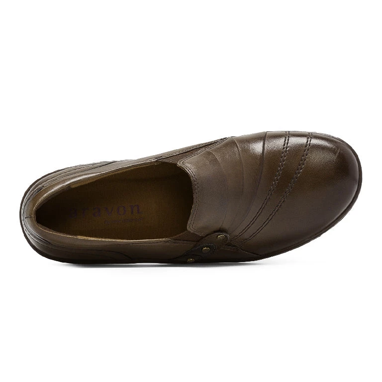 'Rockport' Women's Danielle Slip On - Dark Brown 6 'Rockport' Women's Danielle Slip On - Dark Brown