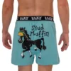 'Lazy One' Men's Stud Muffin Boxer - Blue
