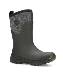 'Muck' Women's Arctic Ice Mid WP Boot - Black / Jersey Heather