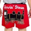 'Lazy One' Men's Blowin' Steam Boxer - Red