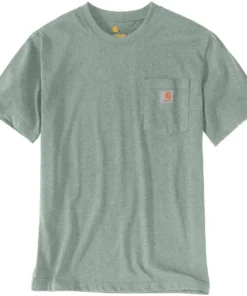 'Carhartt' Men's Workwear Pocket T-Shirt - Leaf Green Snow Heather