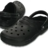 Men 'Crocs' Unisex Classic Lined Clog - Black / Black 2 Men 'Crocs' Unisex Classic Lined Clog - Black / Black