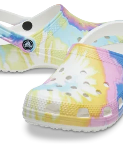 'Crocs' Women's Classic Tie Dye - White / Multi
