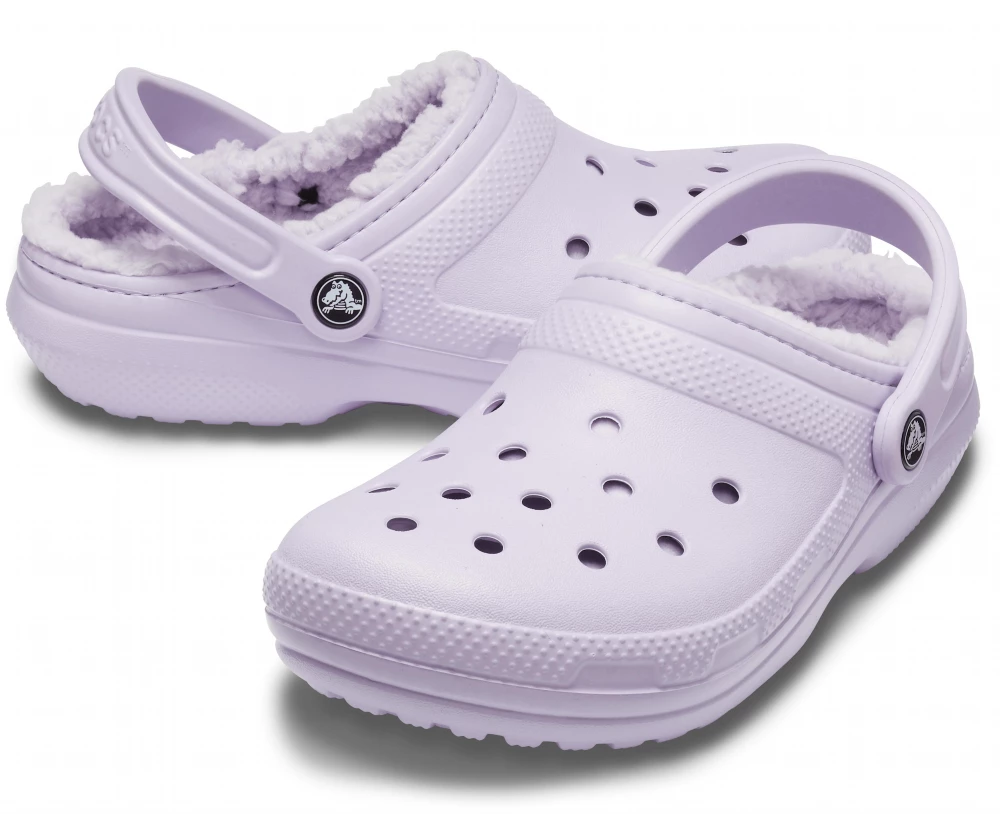 'Crocs' Women's Classic Lined Clog - Lavender 3 'Crocs' Women's Classic Lined Clog - Lavender
