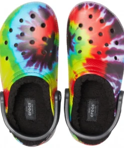 Shoes & Boots 'Crocs' Unisex Classic Lined Tie Dye Clog - Multi / Black