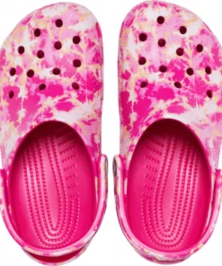 'Crocs' Women's Classic Beach Dye Clog - Candy Pink