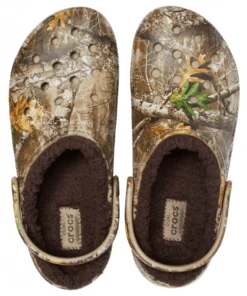 'Crocs' Unisex Classic Realtree Edge® Lined Clog - Chocolate / Chocolate Men