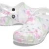 'Crocs' Women's Classic Beach Dye Clog - White / Multi