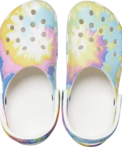 'Crocs' Women's Classic Tie Dye - White / Multi