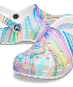 'Crocs' Women's Classic Out Of This World II Clog - Multi / White