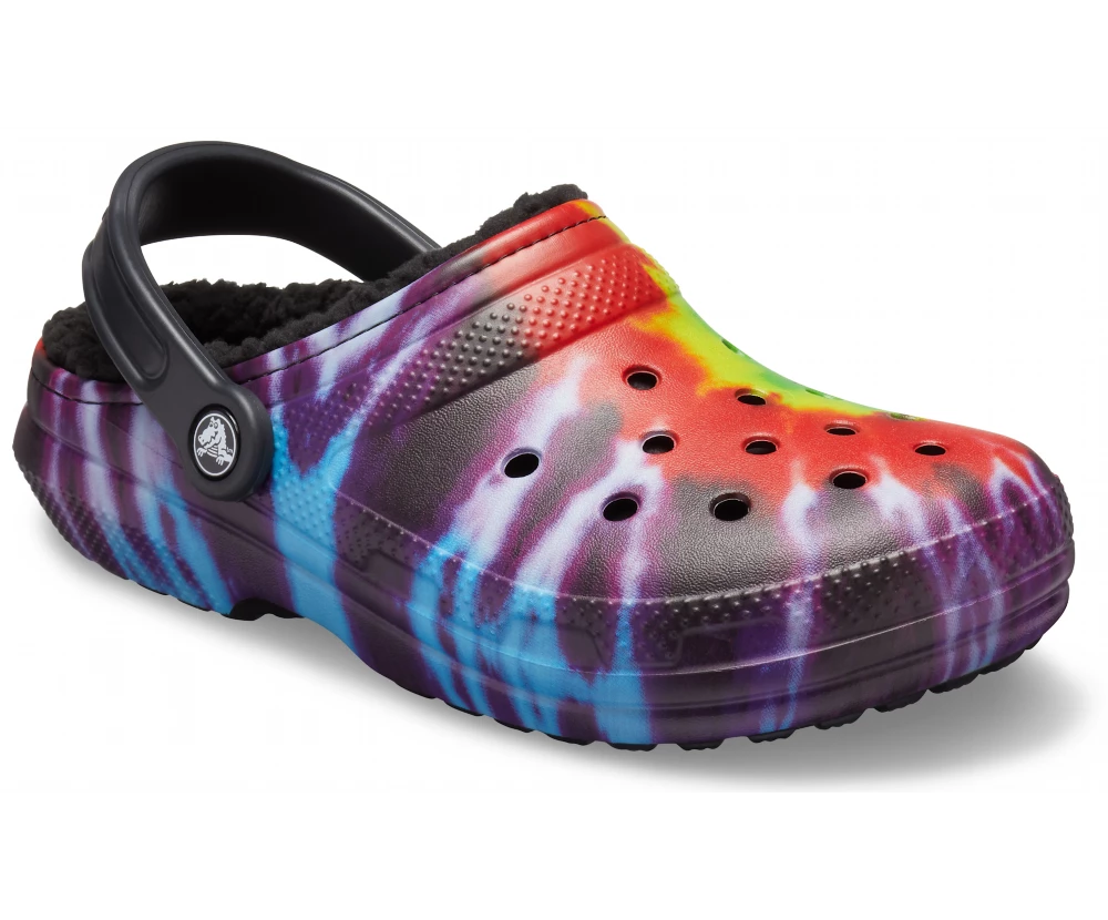 Shoes & Boots 'Crocs' Unisex Classic Lined Tie Dye Clog - Multi / Black 7 Shoes & Boots 'Crocs' Unisex Classic Lined Tie Dye Clog - Multi / Black