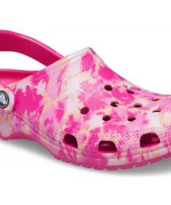 'Crocs' Women's Classic Beach Dye Clog - Candy Pink