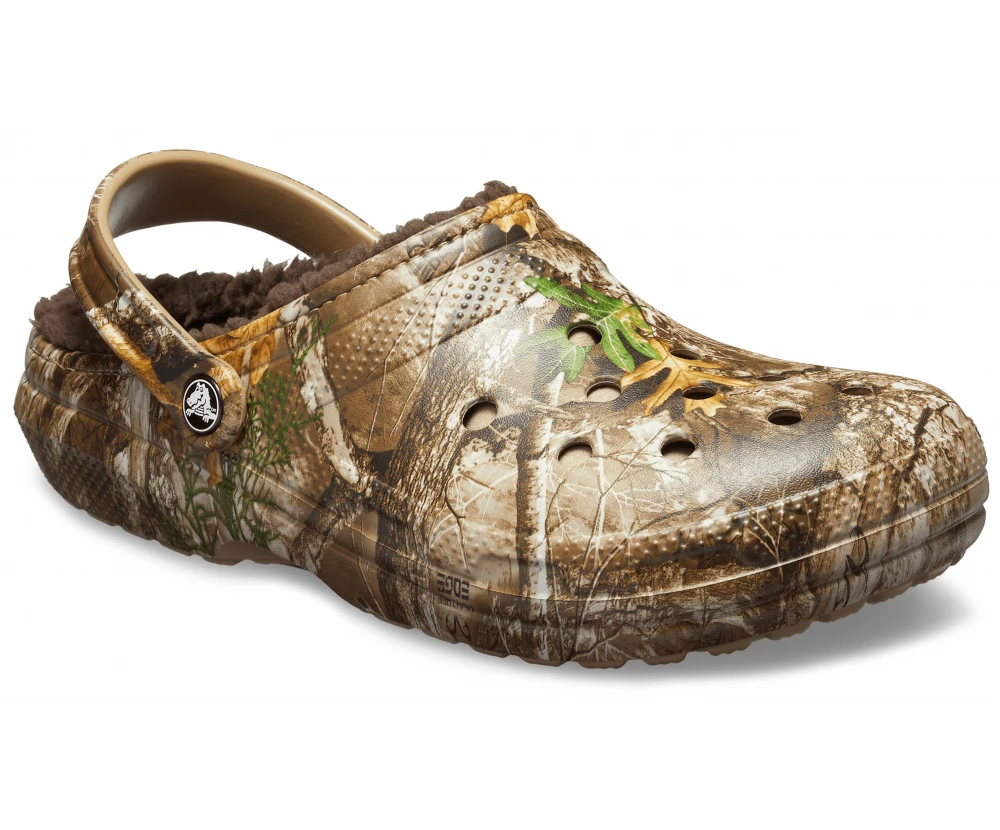 'Crocs' Unisex Classic Realtree Edge® Lined Clog - Chocolate / Chocolate Men 7 'Crocs' Unisex Classic Realtree Edge® Lined Clog - Chocolate / Chocolate Men