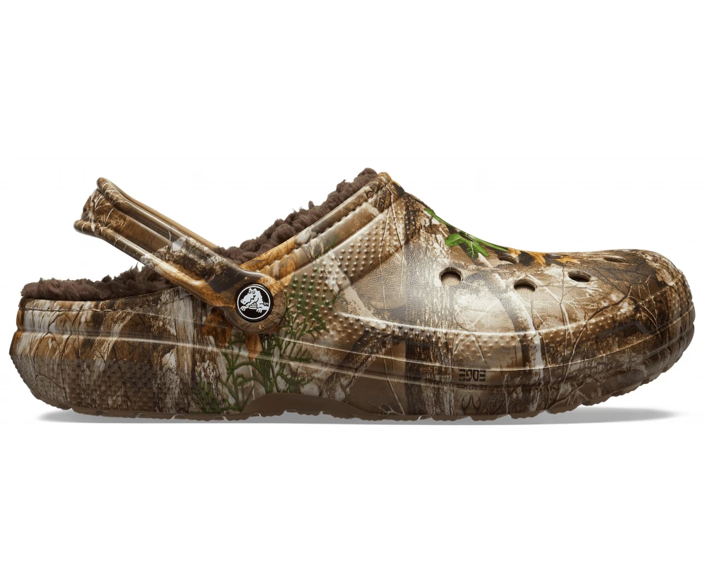 'Crocs' Unisex Classic Realtree Edge® Lined Clog - Chocolate / Chocolate Men 8 'Crocs' Unisex Classic Realtree Edge® Lined Clog - Chocolate / Chocolate Men