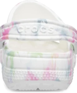'Crocs' Women's Classic Beach Dye Clog - White / Multi
