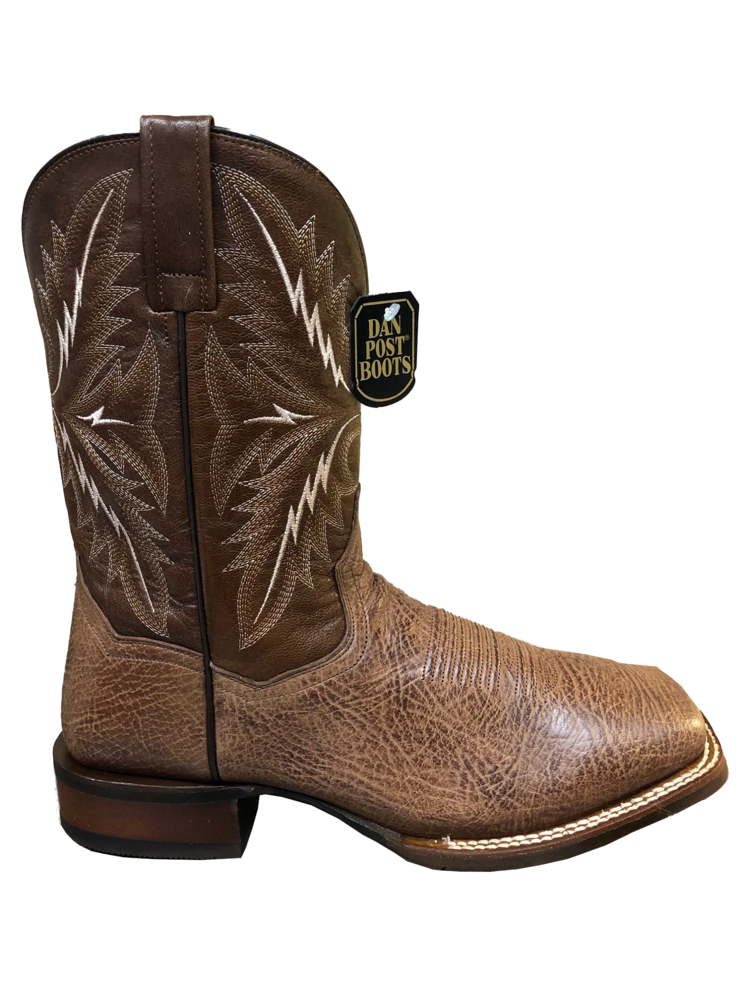 Dan Post Boot Co 'Dan Post' Men's 11" Western Square Toe - Brown / Cognac 3 Dan Post Boot Co 'Dan Post' Men's 11" Western Square Toe - Brown / Cognac