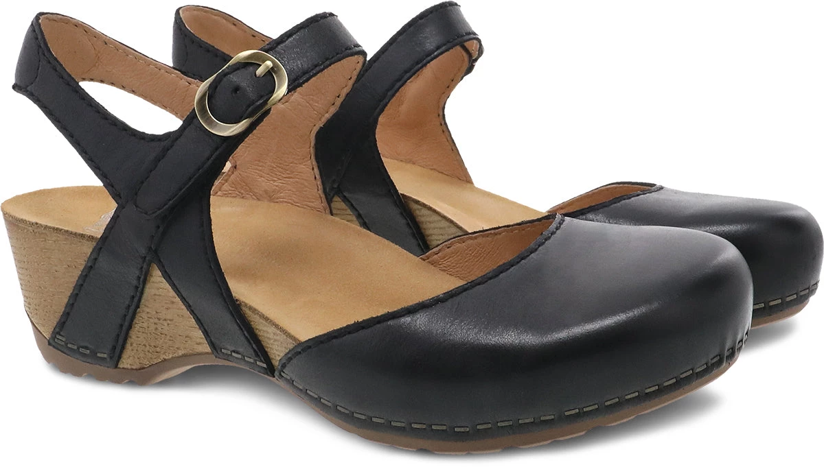 'Dansko' Women's Tiffani - Black Milled Burnished 7 'Dansko' Women's Tiffani - Black Milled Burnished