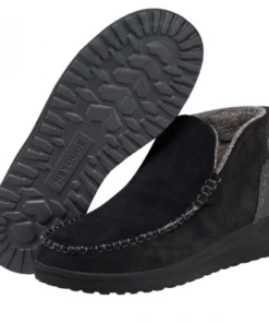 'Hey Dude' Women's Denny Suede - Black