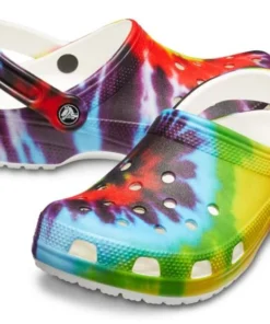 'Crocs' Women's Classic Tie-Dye Graphic Clog - Multi / Rainbow Shoes & Boots