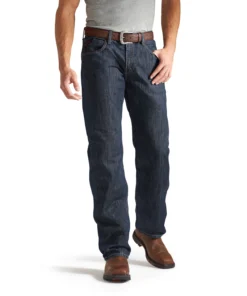 Ariat Men M3 Shale FR Loose Fit Jeans - Medium Wash Denim