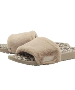 'Hey Dude' Women's Peggy Slide - Tan Cheetah