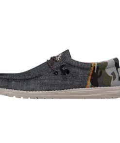 'Hey Dude' Men's Wally Funk - Camo Dark Grey