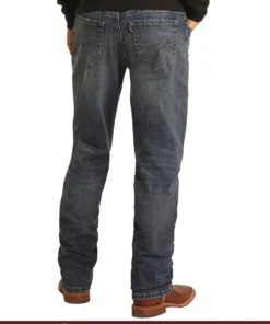 Panhandle Slim 'Hooey' Men's Double Barrel Relaxed Fit Stackable Bootcut - Medium Vintage Wash