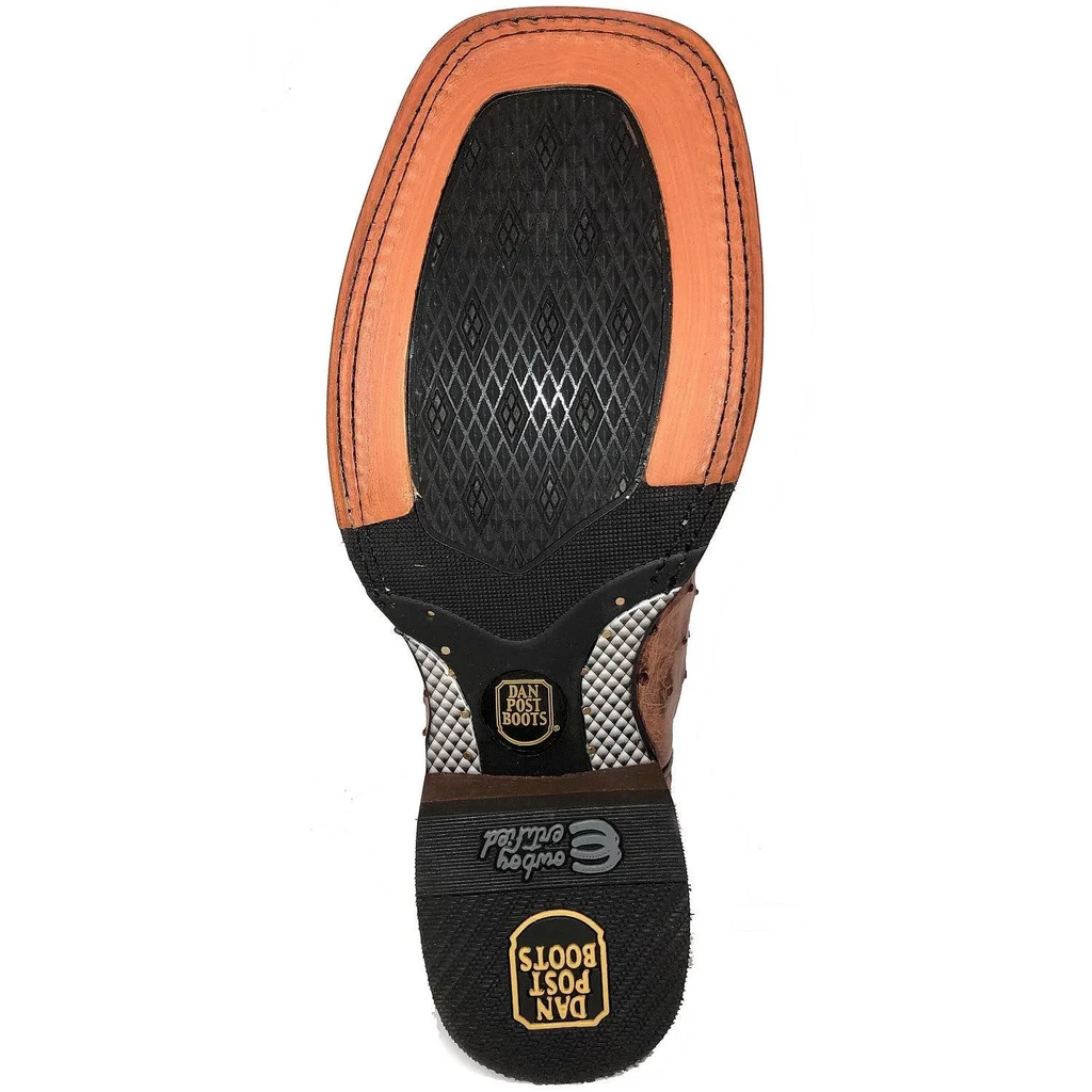 Dan Post Boot Co 'Dan Post' Men's Ostrich Western Square Toe - Tan / Brown 5 Dan Post Boot Co 'Dan Post' Men's Ostrich Western Square Toe - Tan / Brown