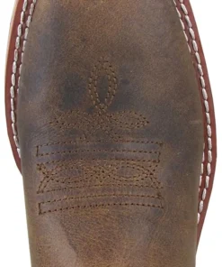 Smoky Mountain Boots 'Smoky Mountain' Children's Scout Western Square Toe - Brown / Cream