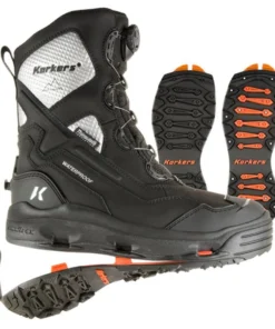 KORKER'S PRODUCTS, LLC'Korkers' Men's Polar Vortex 600GR Snow/Ice Trec Soles - Black