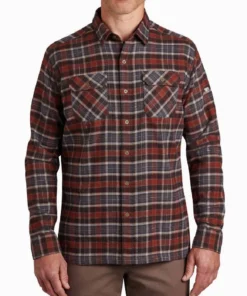 'Kuhl' Men's Dillingr Flannel Shirt - Redwood