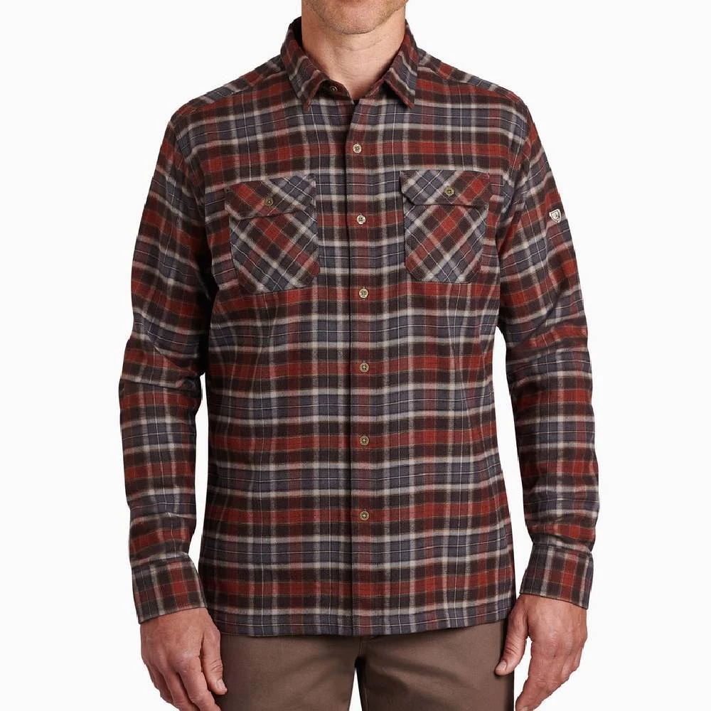 'Kuhl' Men's Dillingr Flannel Shirt - Redwood 3 'Kuhl' Men's Dillingr Flannel Shirt - Redwood