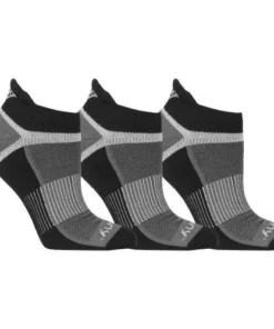 'Saucony' Men's Inferno No Show Tab 3-Pack Socks - Black / Gray