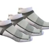 'Saucony' Men's Inferno No-Show Tab 3-Pack Socks - White / Light Gray / Heather Gray