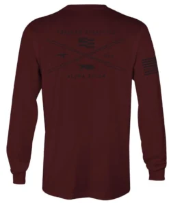 'Howitzer Clothing' Men's Freedom Athletics Tee - Burgundy 6 'Howitzer Clothing' Men's Freedom Athletics Tee - Burgundy