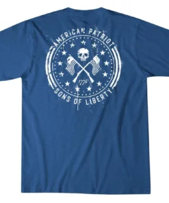 Howitzer Clothing 'Howitzer' Men's Liberty Patriot T-Shirt - Electric Blue Heather