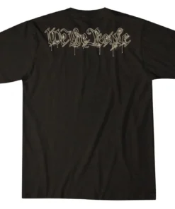 Howitzer Clothing 'Howitzer' Men's People Skull T-Shirt - Black / Brown Lava Wash