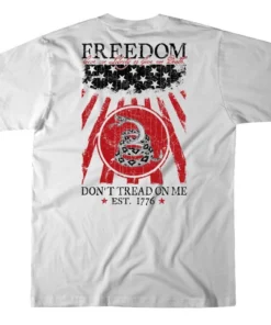 Howitzer Clothing 'Howitzer' Men's Snake Flag T-Shirt - White