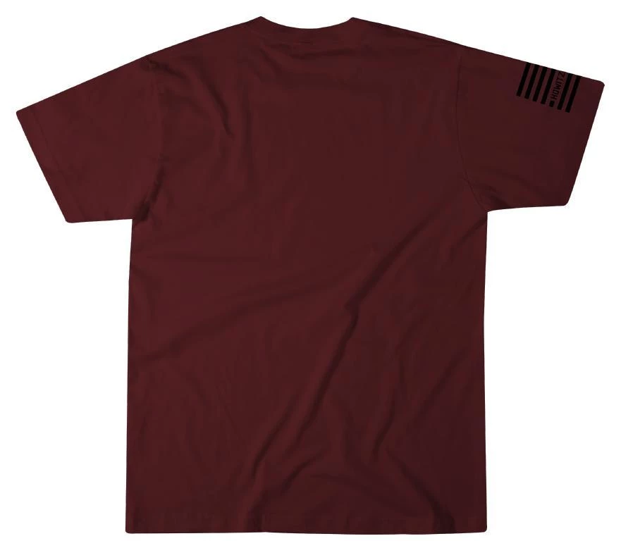 'Howitzer Clothing' Men's Standard Patriot Tee - Burgundy 4 'Howitzer Clothing' Men's Standard Patriot Tee - Burgundy