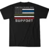 Howitzer Clothing 'Howitzer' Men's Triple Support T-Shirt - Black 1 Howitzer Clothing 'Howitzer' Men's Triple Support T-Shirt - Black