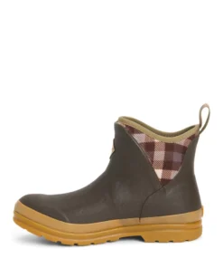 'Muck' Women's Muck Originals Ankle WP Boot - Brown / Plaid / Gum